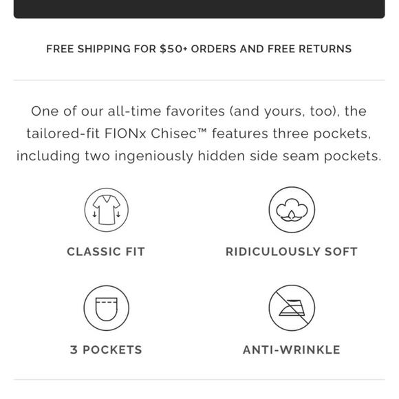 FIGS $38 Men’s Chisec 3 Pocket Scrub Top Blk TM3000 PO1384 Small - Picture 13 of 13